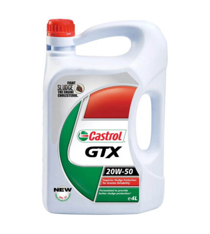 روغن موتور کاسترول GTX 20W50 حجم 4 لیتر